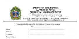 Formulir Permohonan Informasi Publik Kalurahan Putat